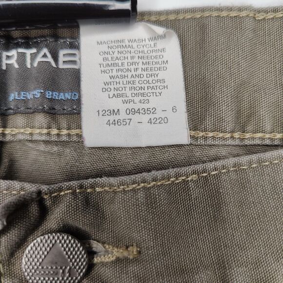 Vintage Levis Silvertab Carpenter Pants 34x27 Khaki Cotton Baggy Y2K - Picture 5 of 6